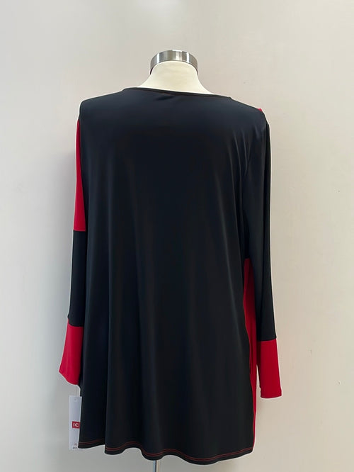 IC Colletion Black and Red Top