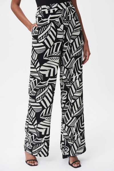 Tropical Print Wide Leg Pants Style 246470