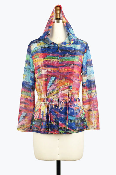 Damee 2416-IVR S25 Floral Embroidery Flare Jacket main image 1