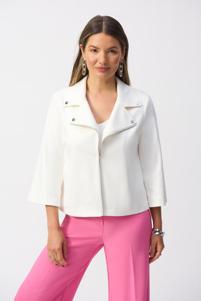 Joseph Ribkoff | Foiled Faux Suede Swing Jacket 251908 - S25 – IBHANA