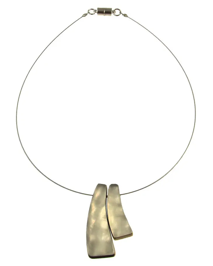 Origin Ripple Texture Pendant Necklace Style 2241