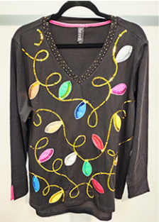 Berek Holiday Knit Bright Lights Top Style P16910C