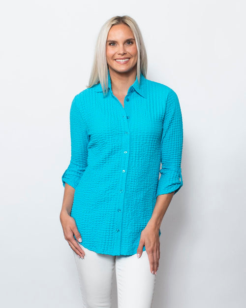 Snoskins Pucker Top Button Shirt Style 88594-24S