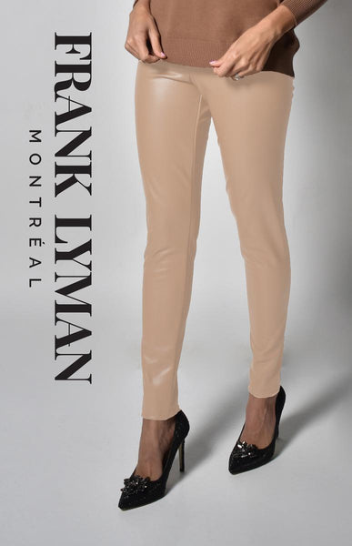 Frank Lyman Black Leatherette Leggings Style 213684