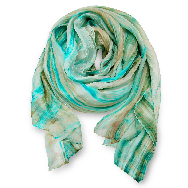 Lua scarf color Ultramarine Tan
