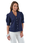 Lior Top BLANCHE-3-AR, Navy, White