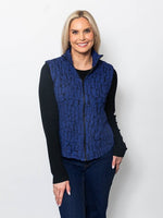Snoskins Blister Sweater Knit Zip Vest 80703-F25