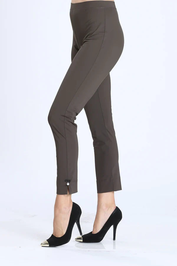 IC Collection Pearl Detail Ankle Pants Style 1005P