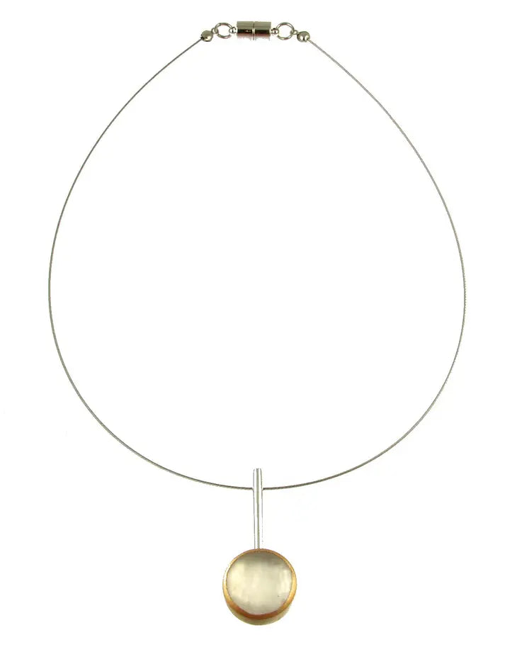 Origin Resin/Alum Drop Pendant Necklace Style 4207