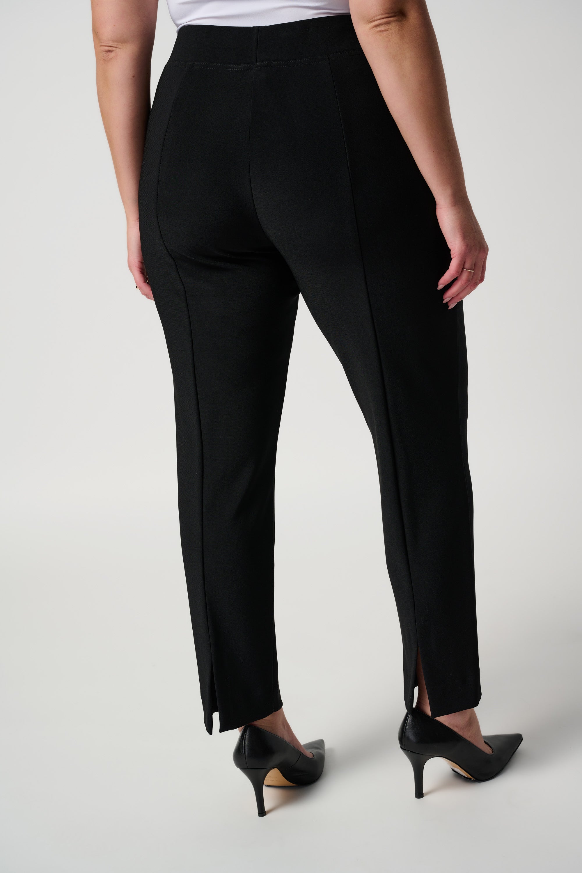 Joseph Ribkoff Black Elastic Waist Pull-on Stretch Pants Style 143105 -  Size 12 at  Women's Clothing store