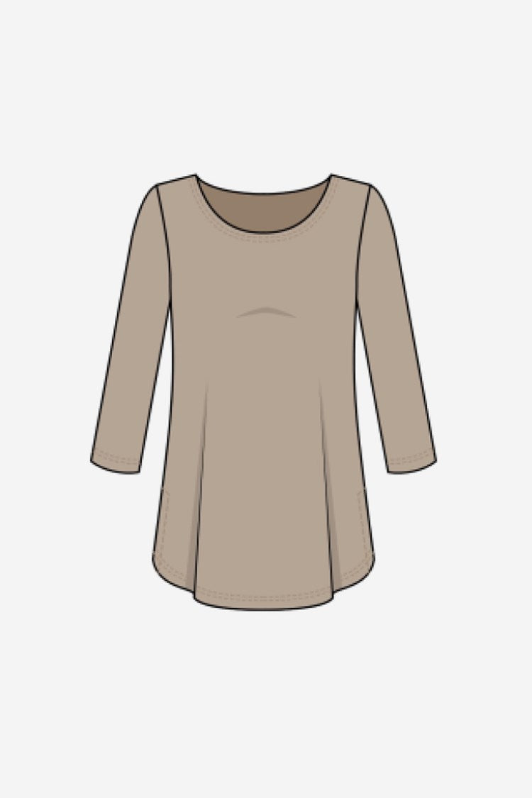 Joseph Ribkoff Classic T-Shirt – IBHANA Sleeve Seasonal Quarter - Three Colors