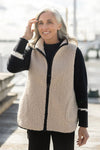 Habitat Reversable Sherpa/Faux Suede Vest