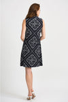 Joseph Ribkoff Midnight/Vanilla Dress Style 201114