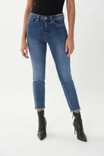 Joseph Ribkoff Cropped Jeans with Rolled Hem 213942S24