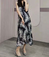 Vanite Couture Dress 217450 Black/White, Tropical/Multi