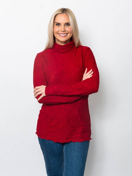 Snoskins Printed Dreamcatcher Drape Neck top 22721-F25