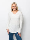 Snoskins Printed Dreamcatcher Drape Neck top 22721-F25