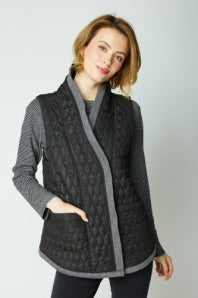 HABITAT DOUBLE FACED QUILTS CITY VEST F25H 22917
