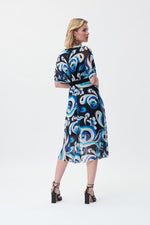 Joseph Ribkoff Pucci Print Chiffon And Silky Knit Dress Style 231041