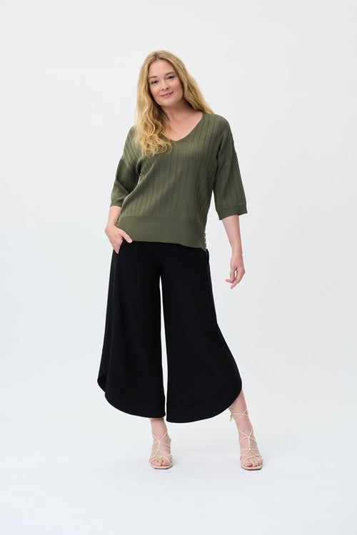 Joseph Ribkoff Silky Knit Pull-On Culotte Pants Style 231059
