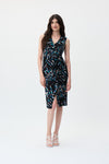Joseph Ribkoff Tropical Print Silky Knit Dress Style 231108