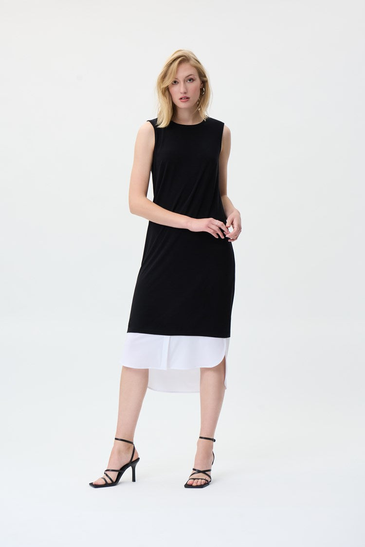 Joseph Ribkoff Solid Silky Knit Straight Dress Style 231114
