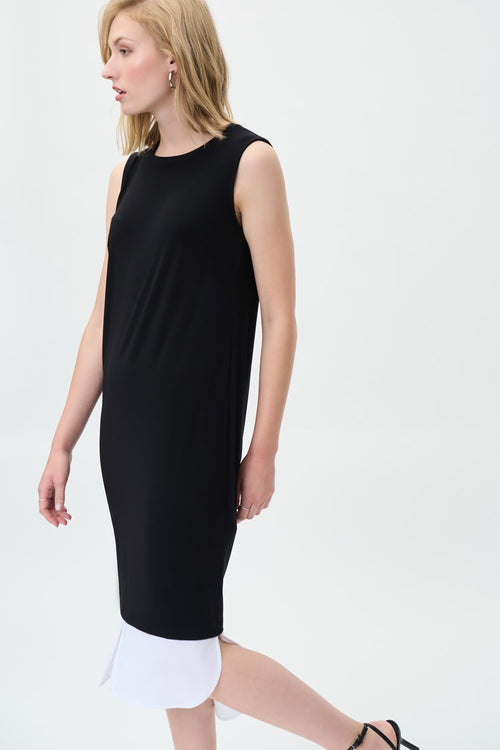 Joseph Ribkoff Solid Silky Knit Straight Dress Style 231114
