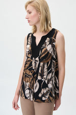 Joseph Ribkoff Tropical Print Sleeveless Top Style 231122
