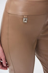 Joseph Ribkoff Solid Leatherette Cropped Pull-On Pants Style 231151