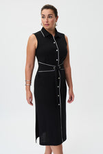 Joseph Ribkoff Sleeveless Belted Shirt Dress Style 232239
