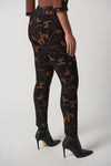 Joseph Ribkoff Word Print Slim-Fit Pants Style 233279