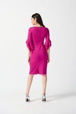 Joseph Ribkoff Ruffle Sleeve Sheath Dress Style 233771