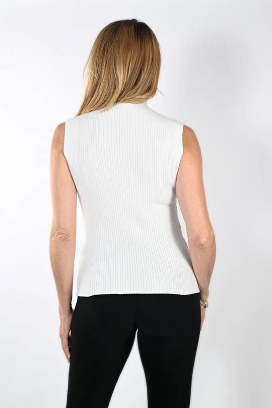 Frank Lyman Off-White Sleeveless Top Style 233854U