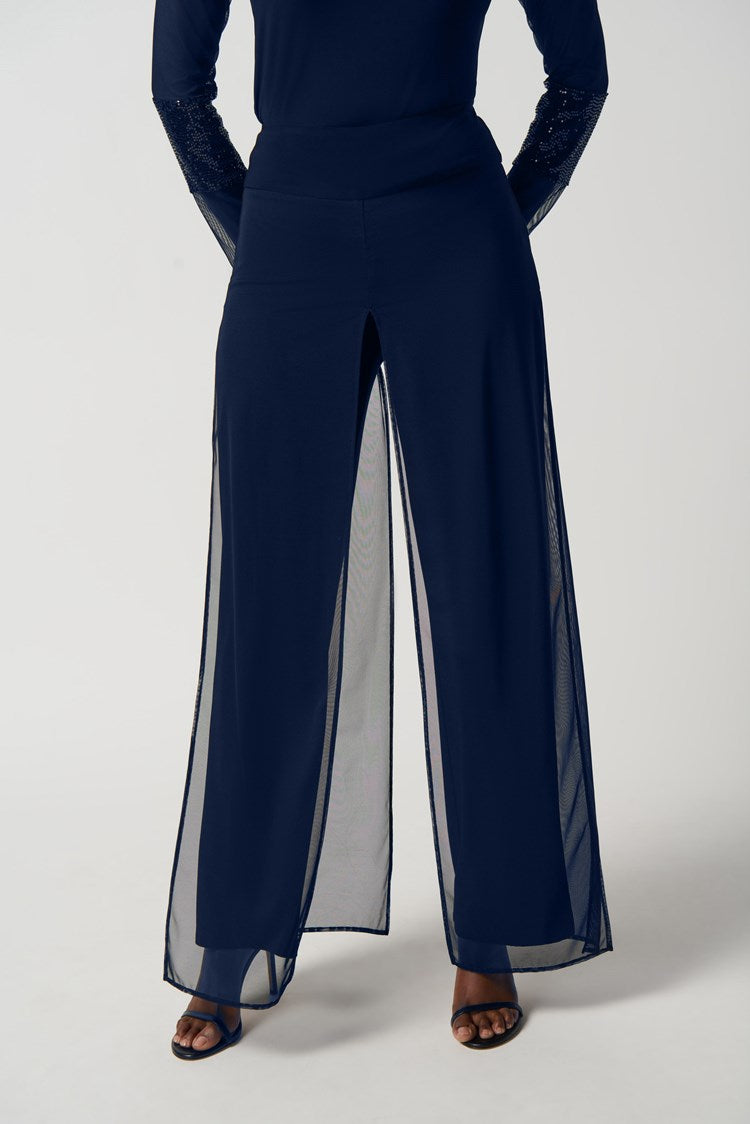 Joseph Ribkoff Silky Knit Wide Leg Pull On Pants Style 234010 – IBHANA