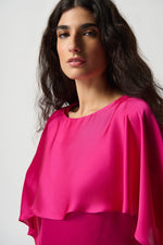 Joseph Ribkoff Satin Layered Top With Boat Neck Style 234023