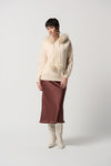 Joseph Ribkoff Satin Flared Skirt With Chiffon Lining Style 234109