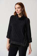 Joseph Ribkoff Silky Knit And Memory Color Block Top Style 234140