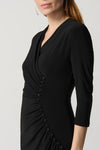 Joseph Ribkoff Silky Knit Sheath Dress With Front Pleats Style 234272