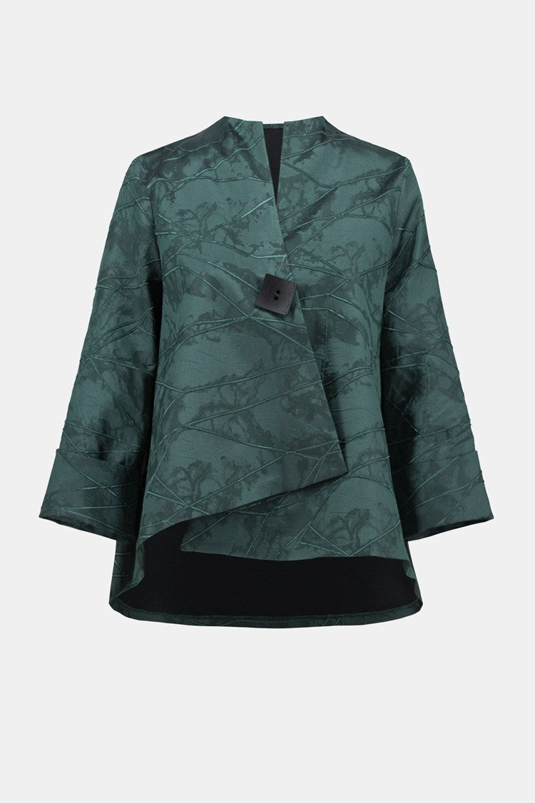Joseph Ribkoff Textured Woven Jacquard Swing Jacket Style 234273