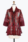 Damee Two-Tone Soutache Jacket 2363-Red
