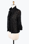 Damee Sparking Ogee Ruffle Jacket Black 2397-BLK F24