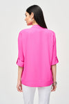 Joseph Ribkoff Woven Boxy Top with Dolman Sleeves 241039