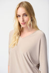 Joseph Ribkoff Silky Knit Reversible Boxy Top 241044