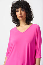 Joseph Ribkoff Silky Knit Reversible Boxy Top 241044