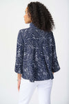 Joseph Ribkoff Abstract Puff Print Silky Knit Jacket 241200