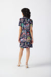 Joseph Ribkoff Scenery Print Silky Knit Trapeze Dress 241209