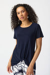 Joseph Ribkoff Silky Knit Top with Knot Detail 241290