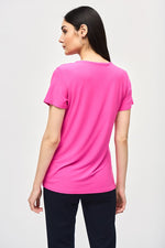 Joseph Ribkoff Silky Knit Top with Knot Detail 241290