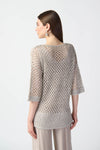 Joseph Ribkoff Open Stitch Sweater with Sequins 241922