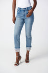 Joseph Ribkoff Slim Crop Jean with Embellished Hem 241929